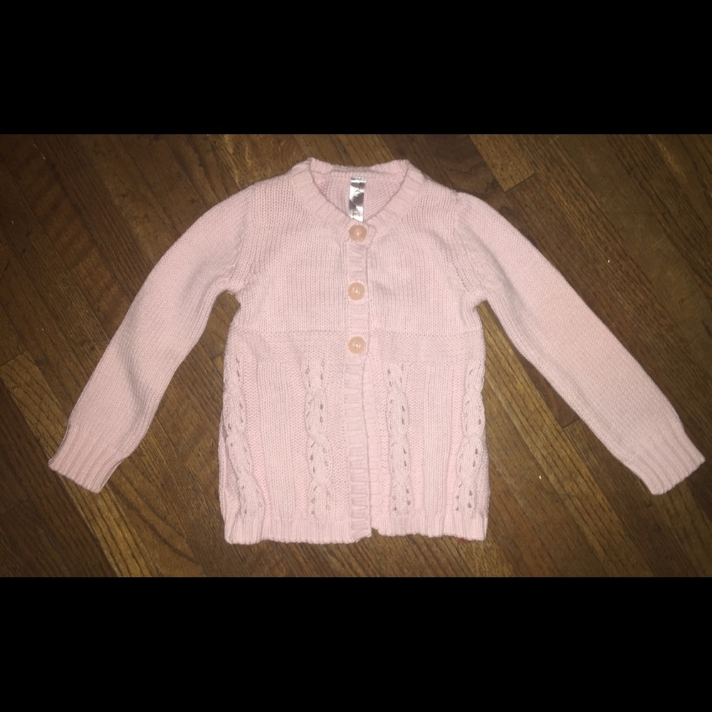 Cherokee Sweater Cable Knit kid’s pink size 3T
